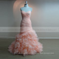 Graceful Sweet Heart Sirena ORG Ruffle Rosa Flores Rosa vestido de novia